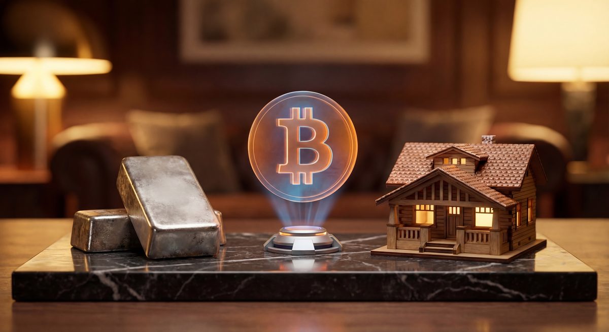 Primerjava naložb: srebrna palica, bitcoin in nepremičnina